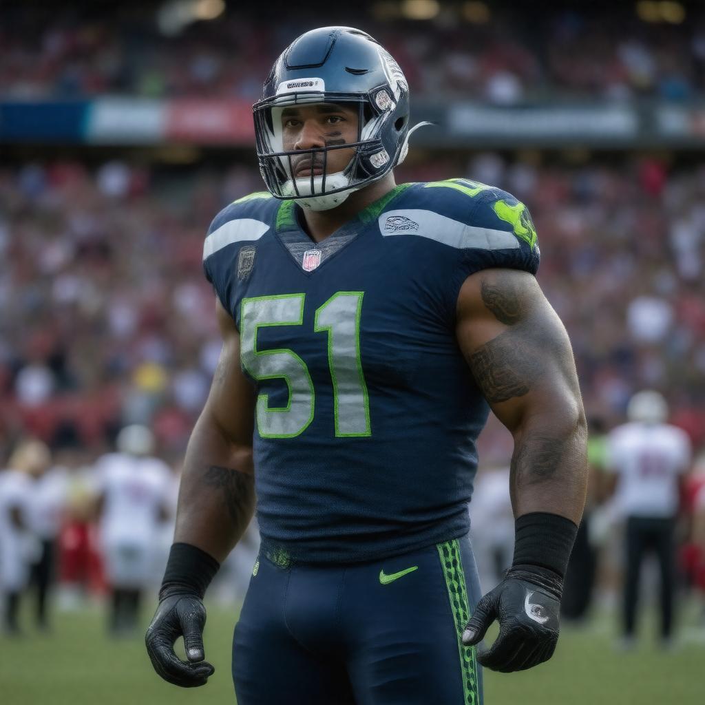 AI-created image of Lofa Tatupu