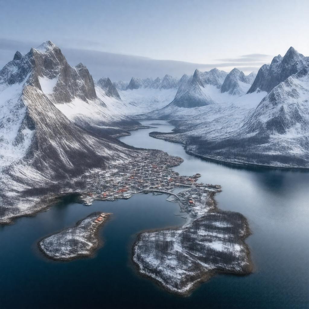 AI-created image of Lofoten