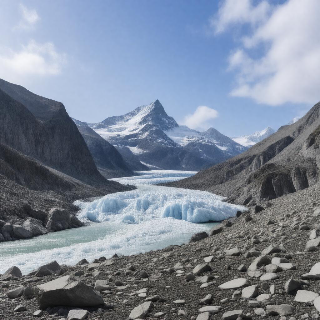 AI-created image of Logan Glacier