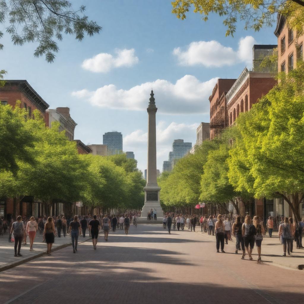 AI-created image of Logan Square