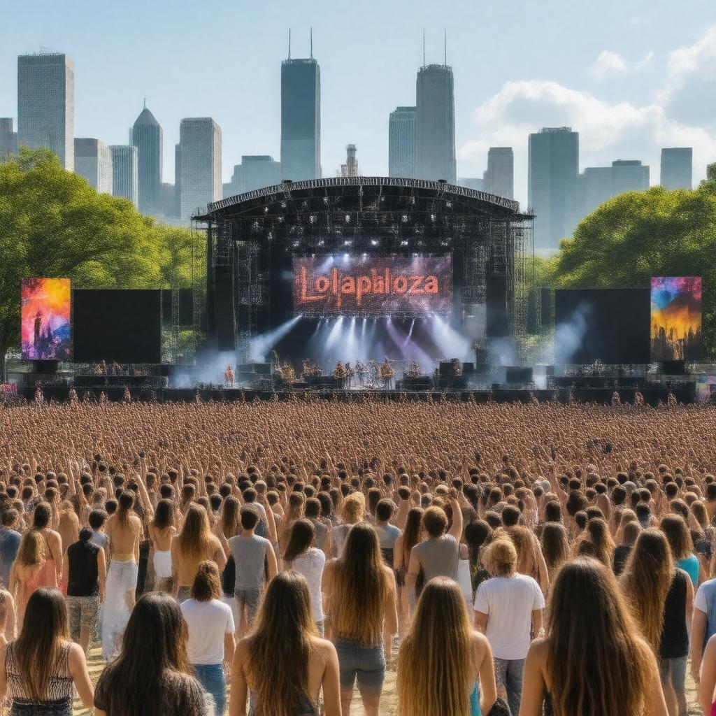 AI-created image of Lollapalooza