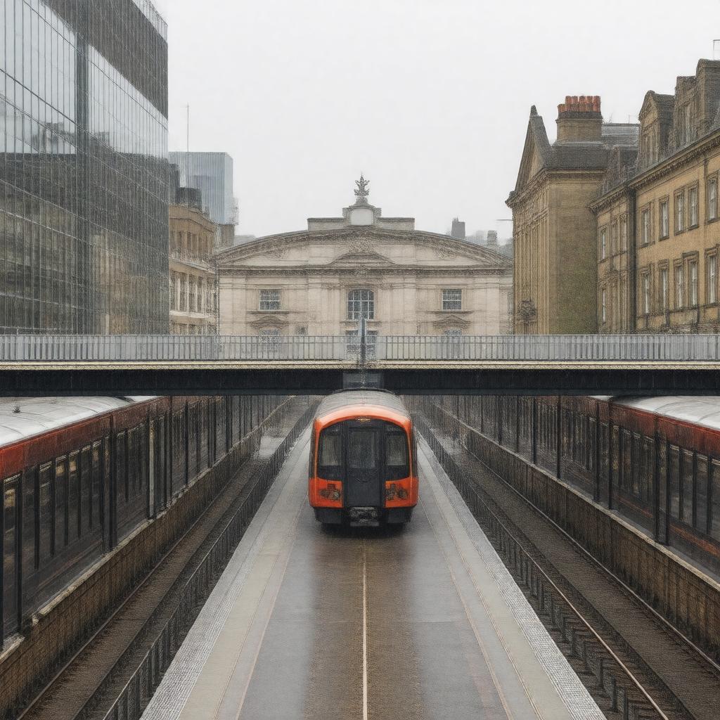AI-created image of London Bridge Underground Station