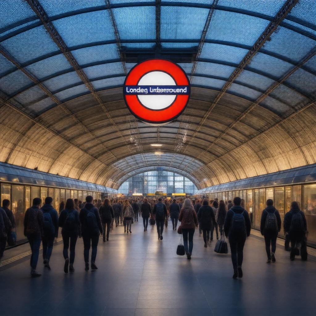 AI-created image of London Bridge Underground