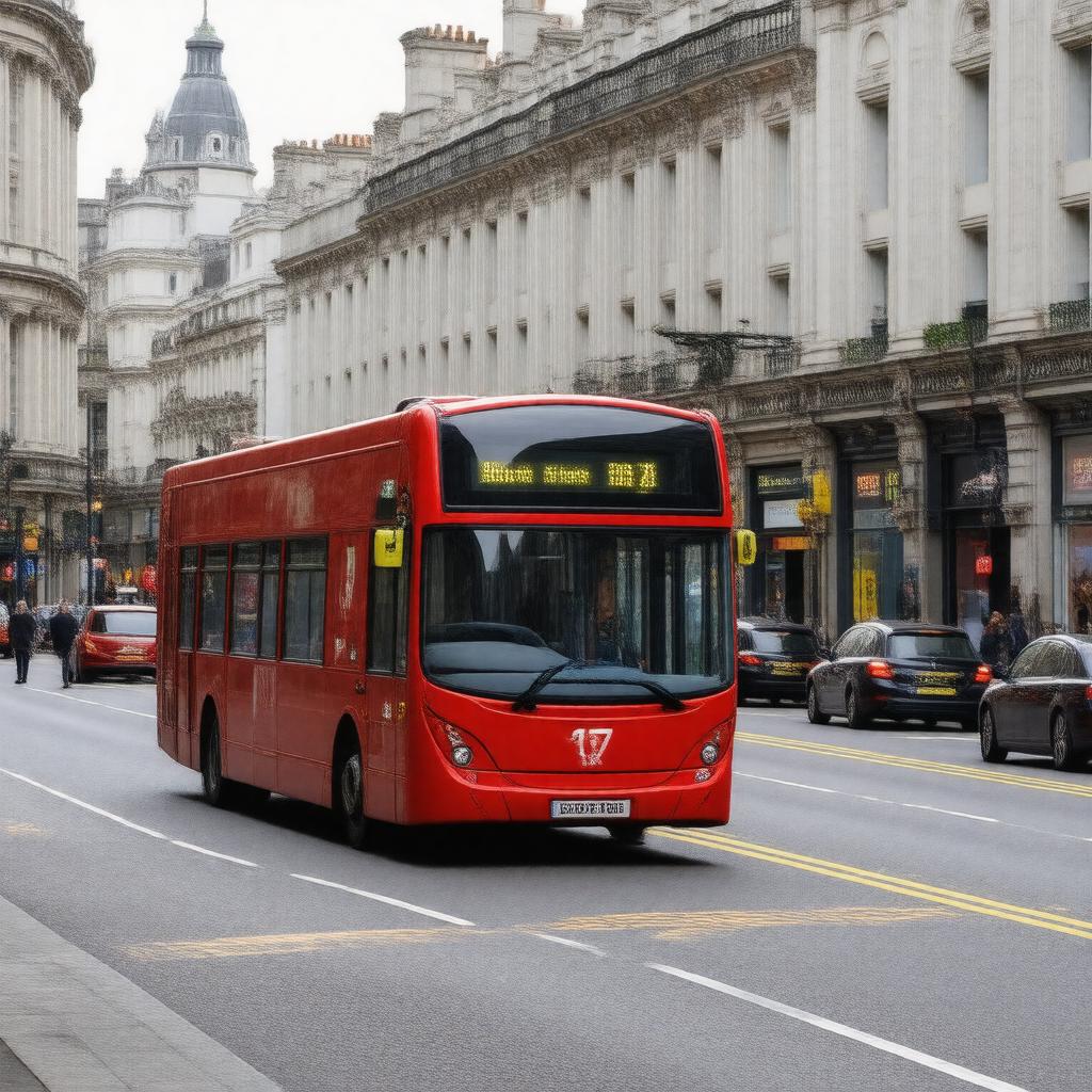 AI-created image of London Buses 137
