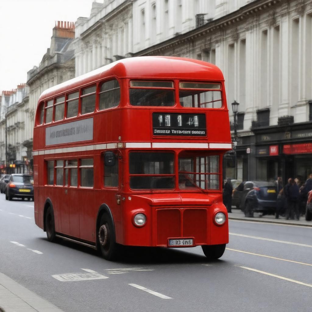 AI-created image of London Buses 141