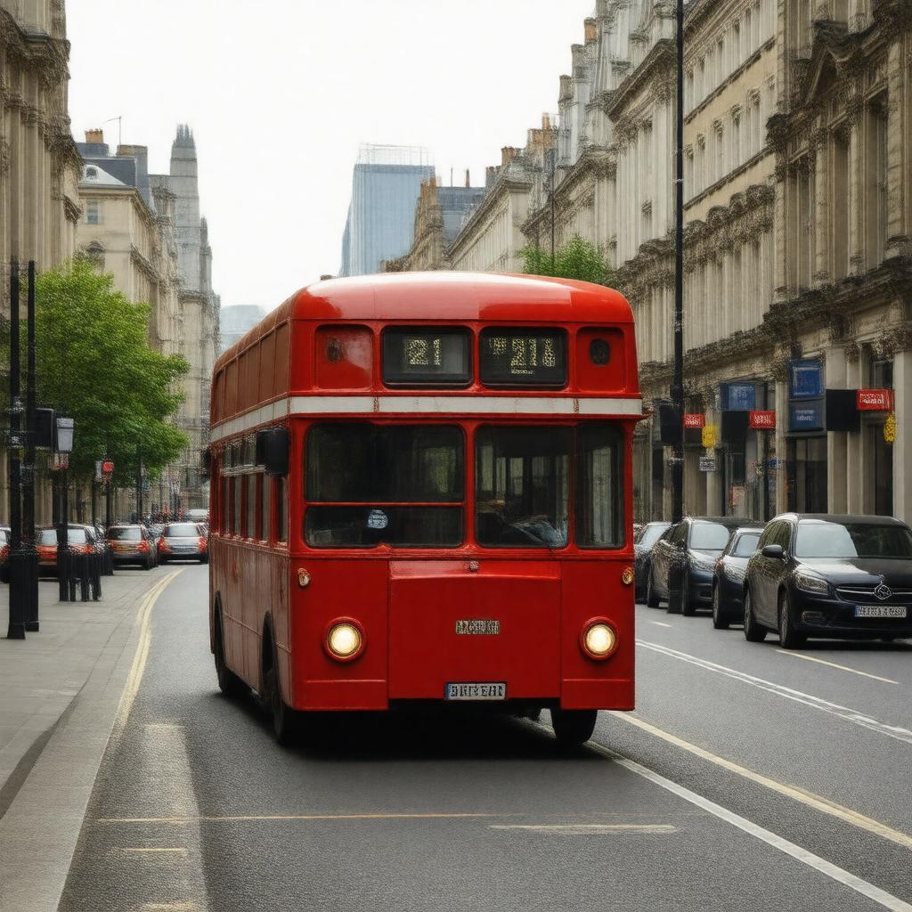 AI-created image of London Buses 21
