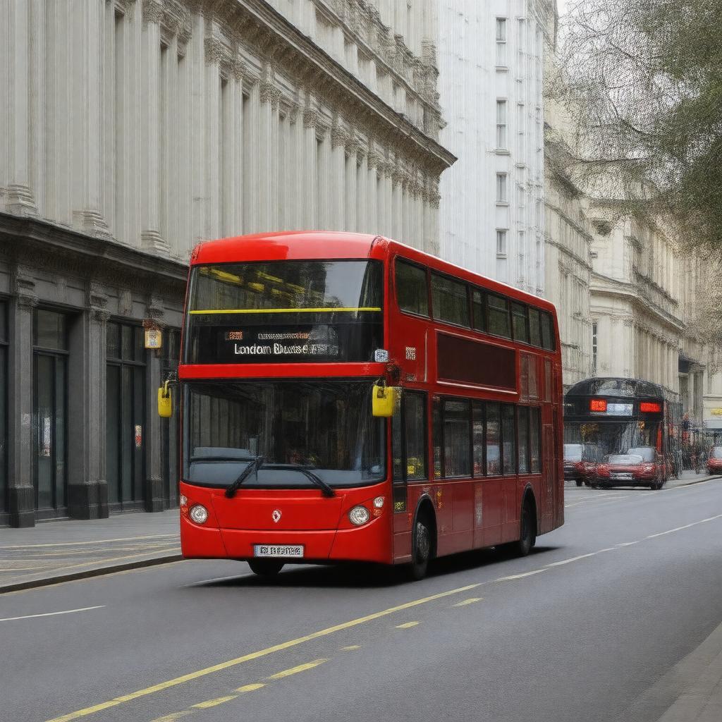 AI-created image of London Buses 23