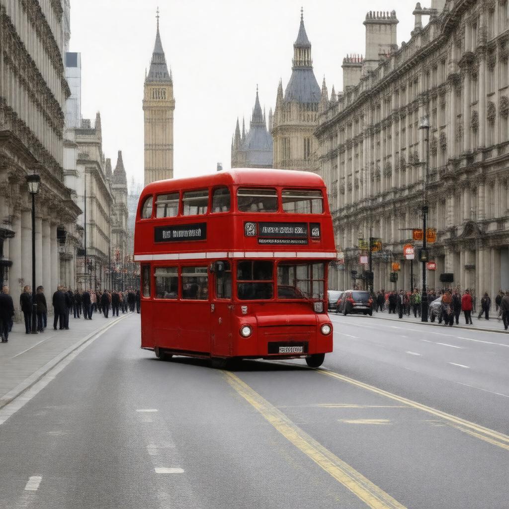 Click to view larger image AI-created image of London Buses 24