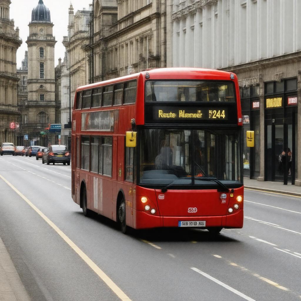 AI-created image of London Buses 243
