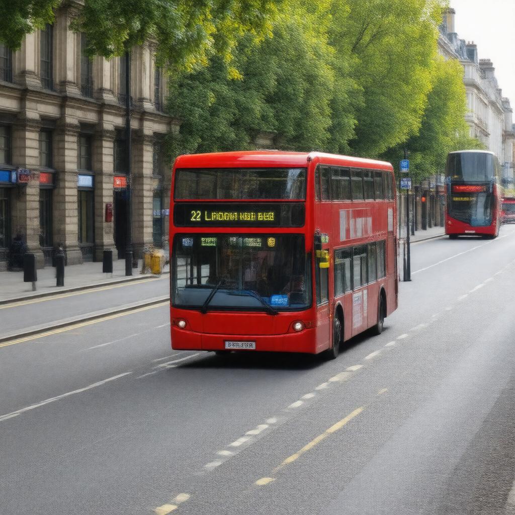 Click to view larger image AI-created image of London Buses 25