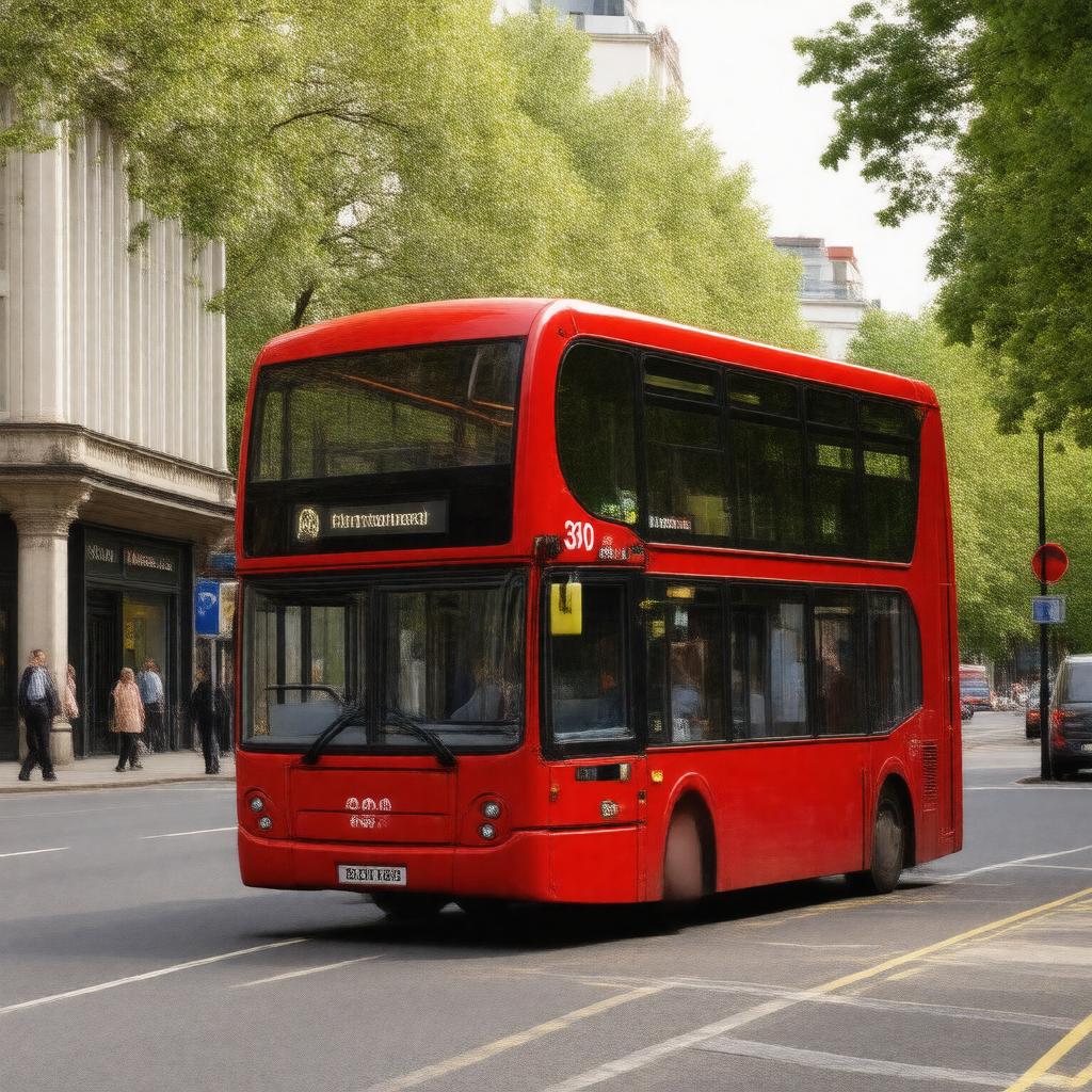 AI-created image of London Buses 390