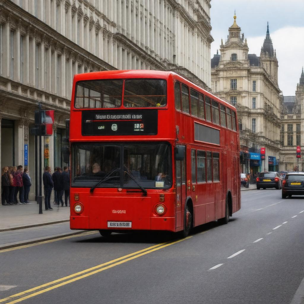 AI-created image of London Buses 43