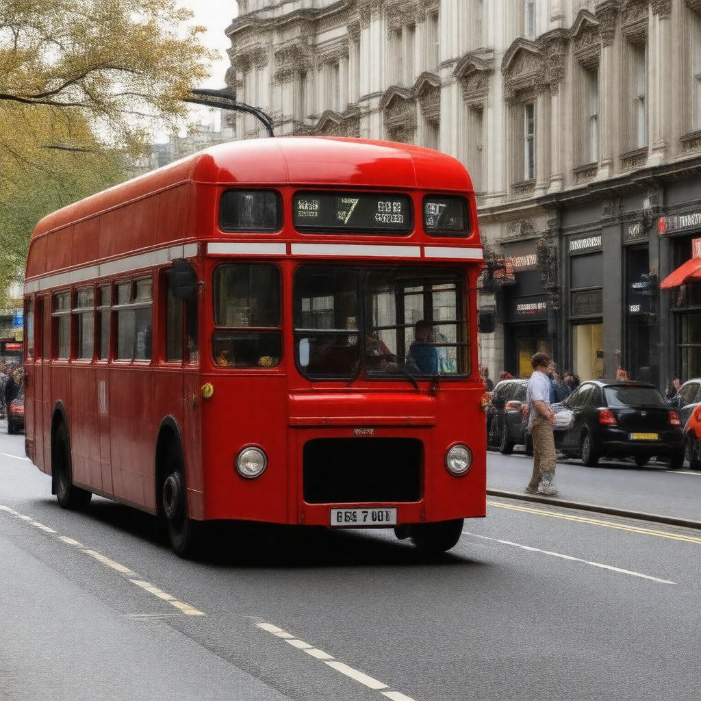 AI-created image of London Buses 7