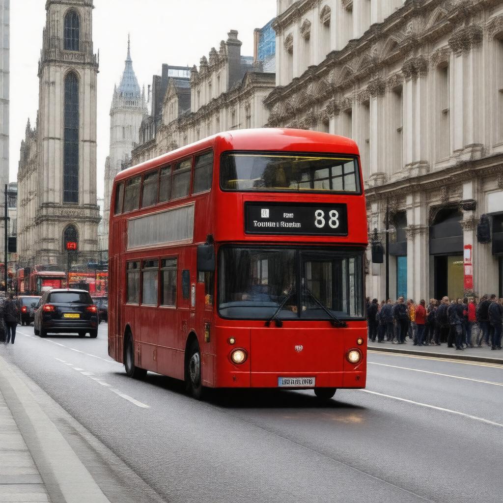 AI-created image of London Buses 8