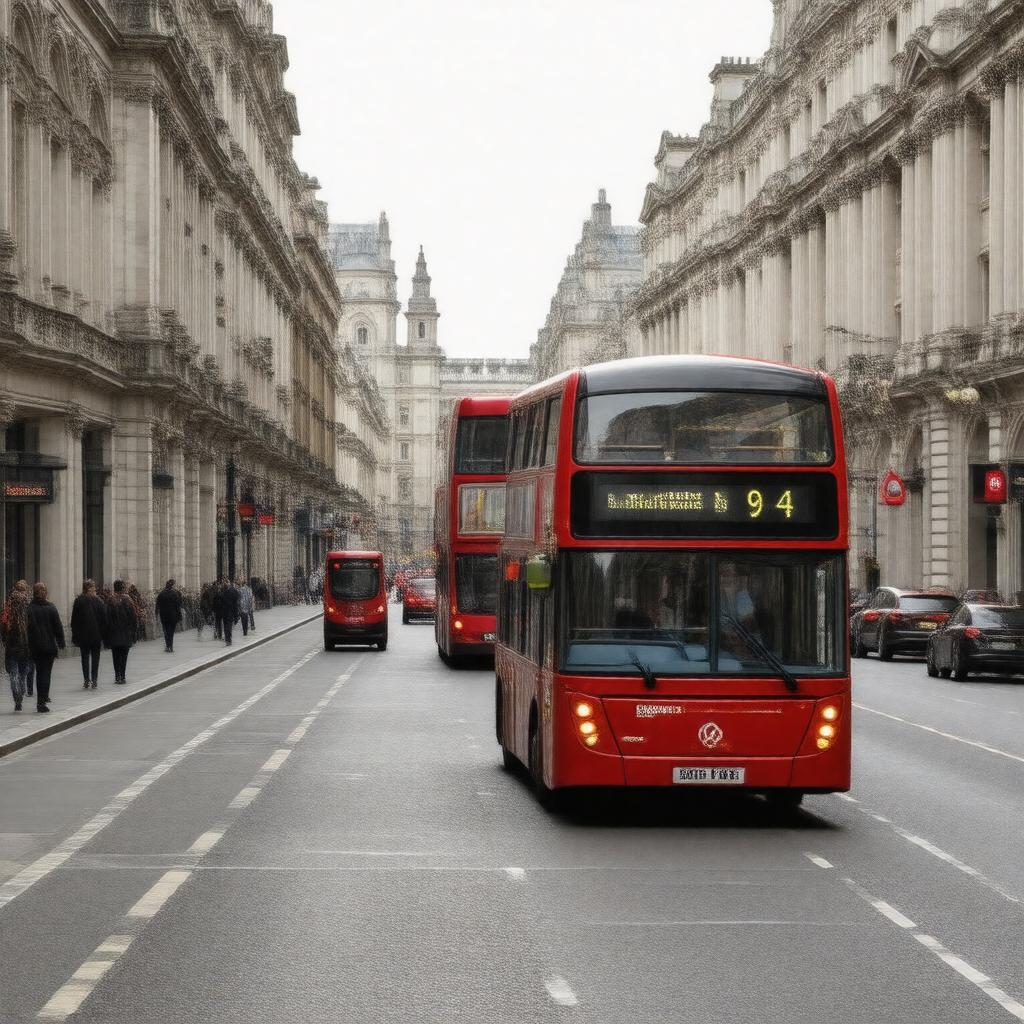 AI-created image of London Buses 94