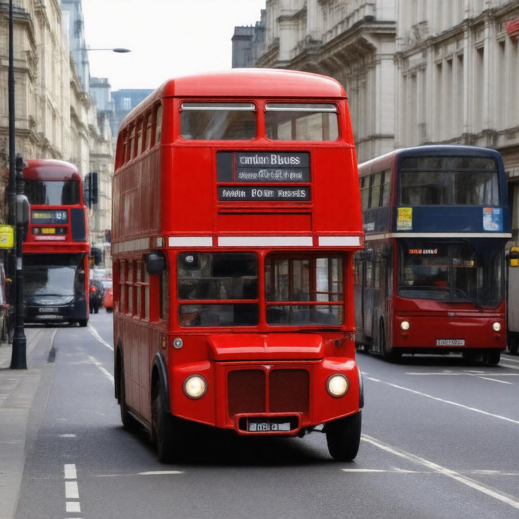 AI-created image of London Buses services
