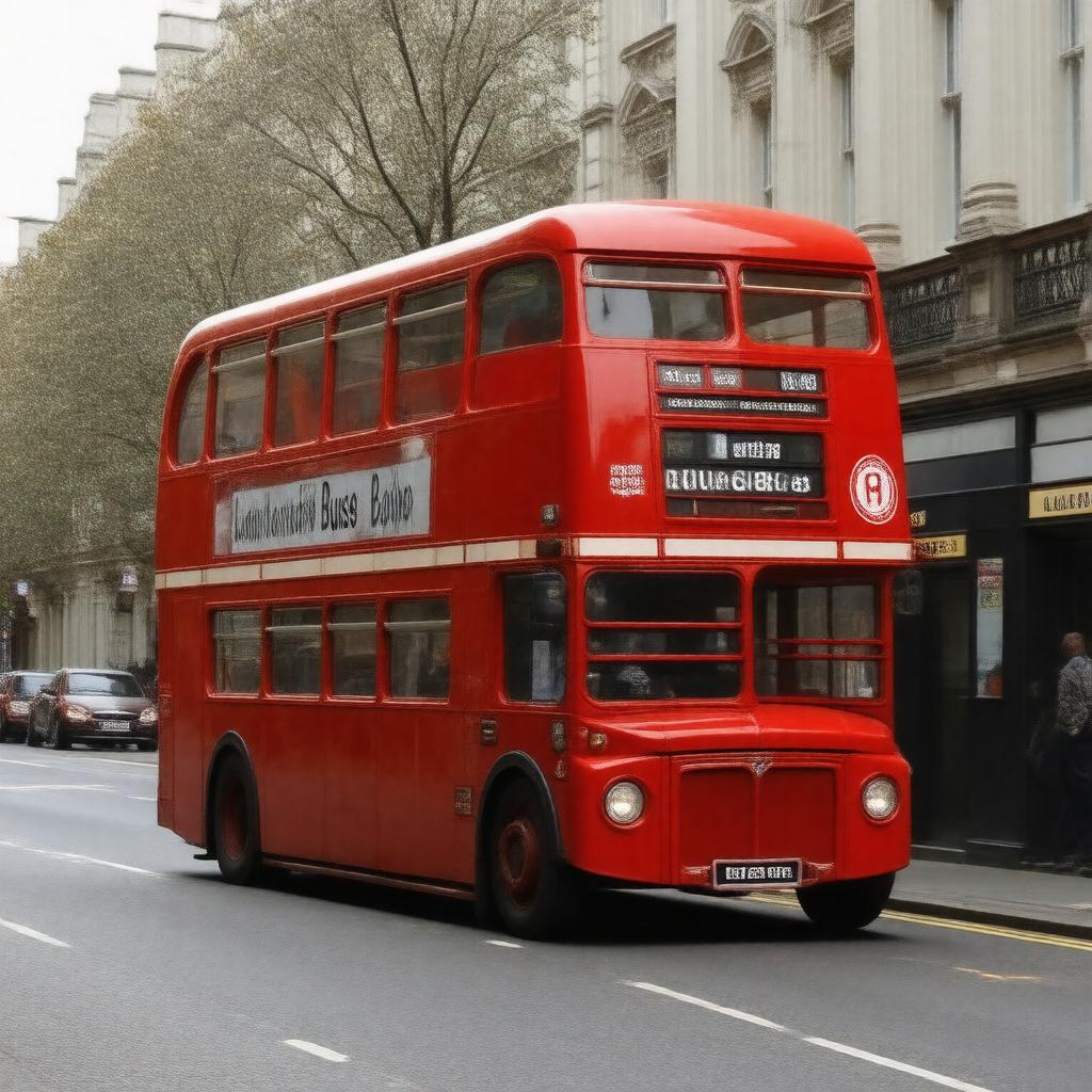 AI-created image of London Buses