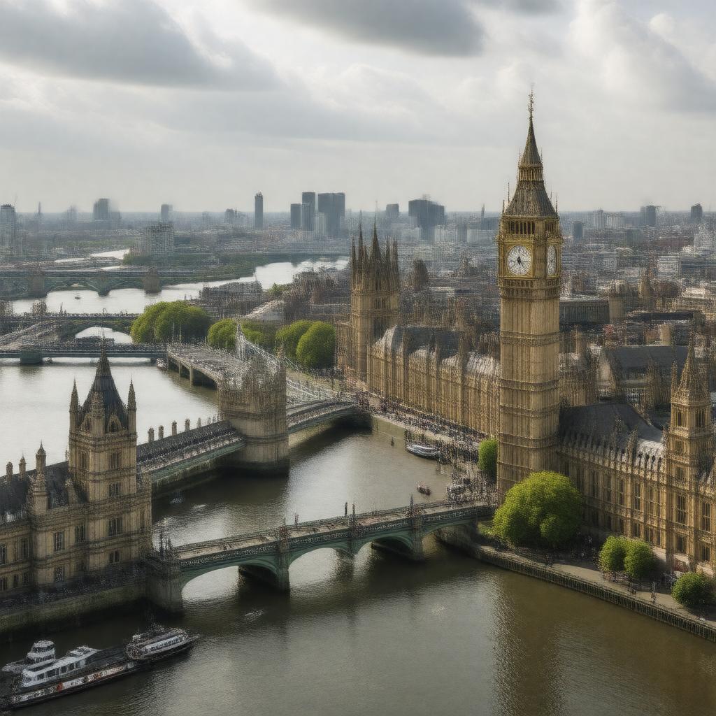 AI-created image of London, England