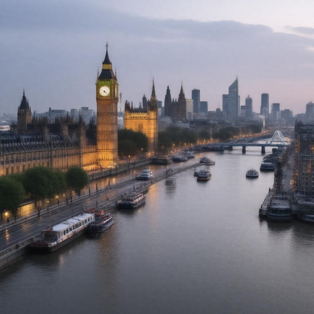 AI-created image of London, England, UK