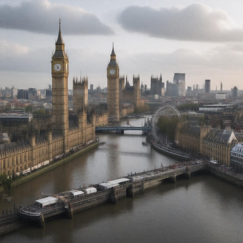AI-created image of London, England, United Kingdom