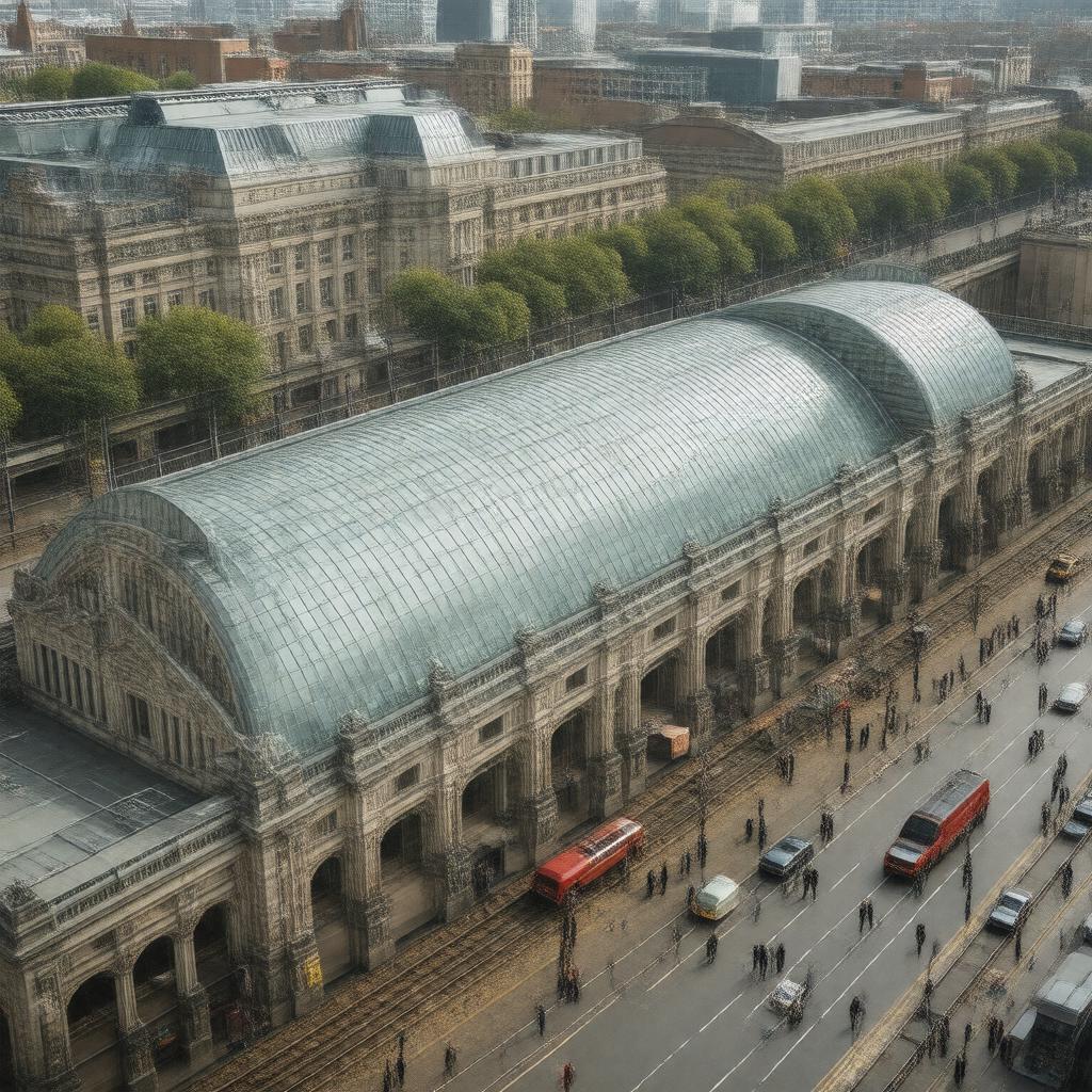 AI-created image of London Euston