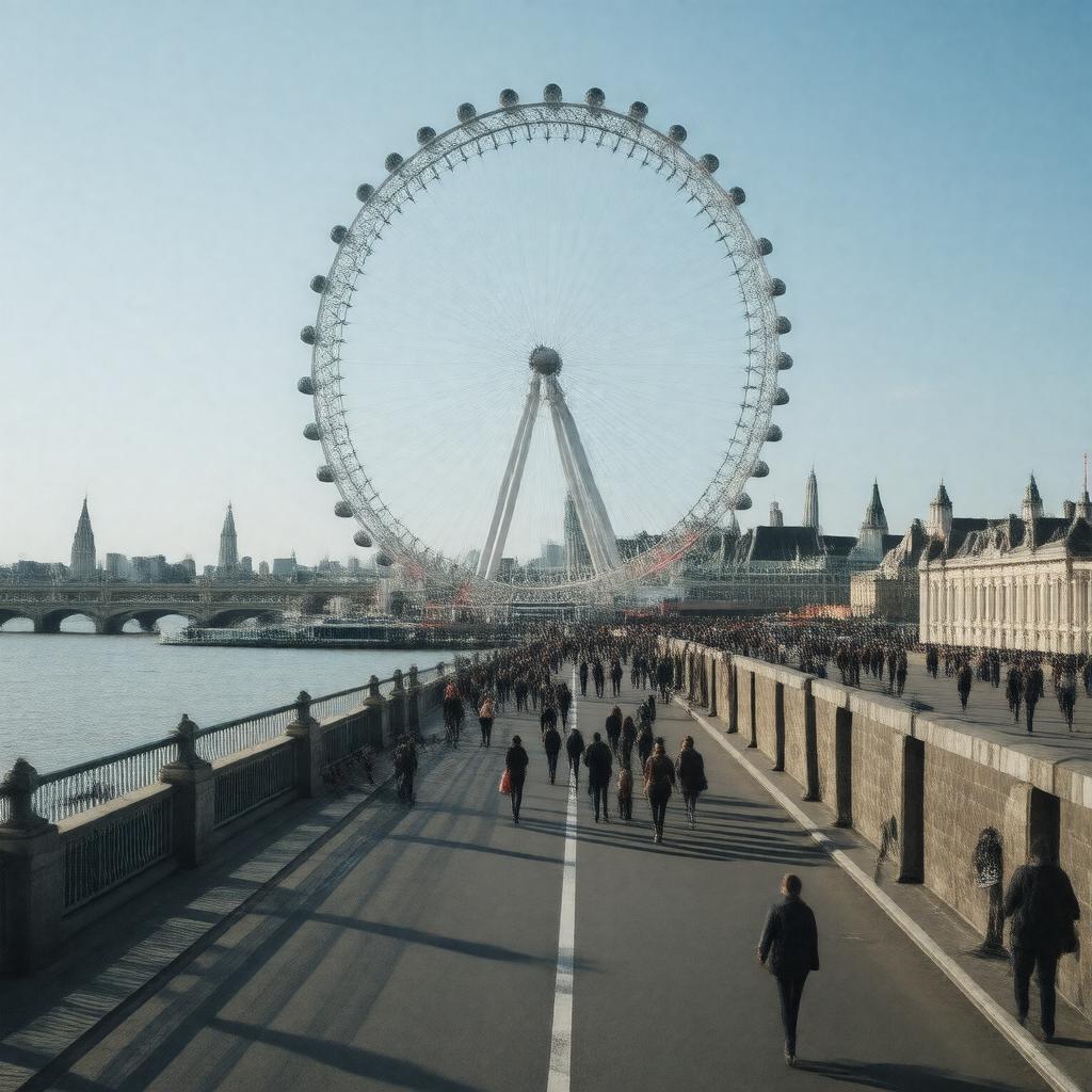AI-created image of London Eye Pier