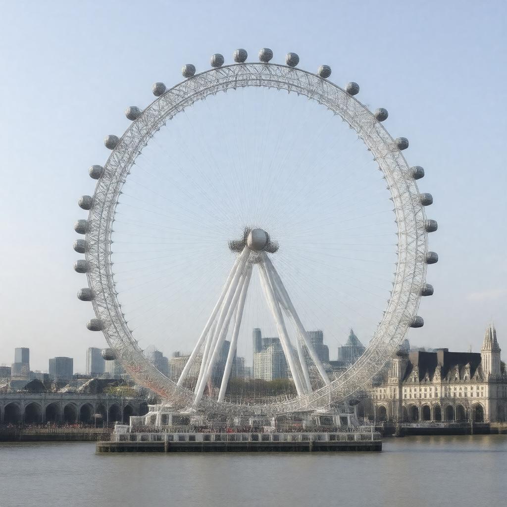 AI-created image of London Eye