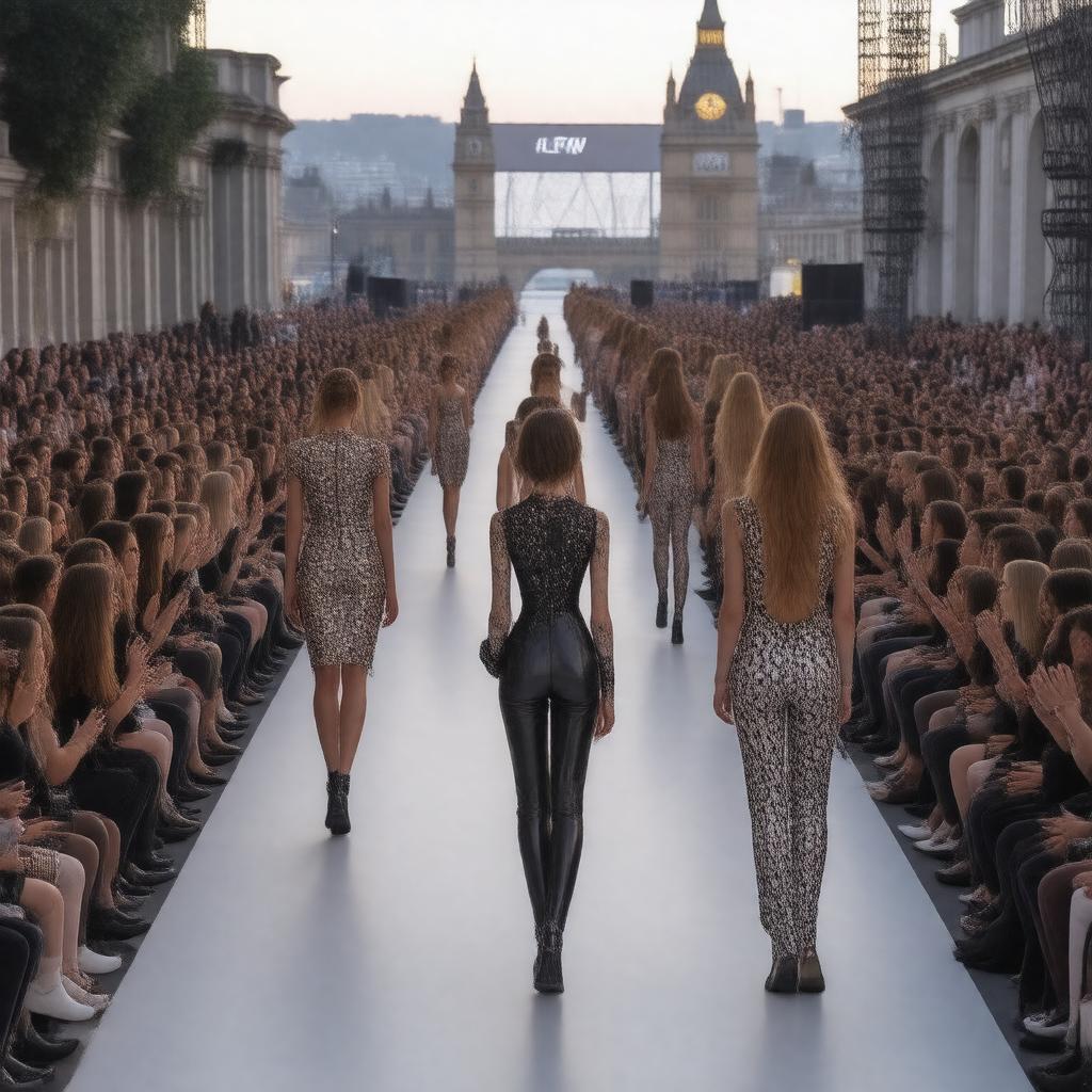 AI-created image of London Fashion Week