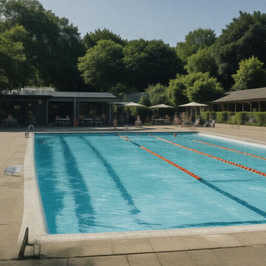 AI-created image of London Fields Lido