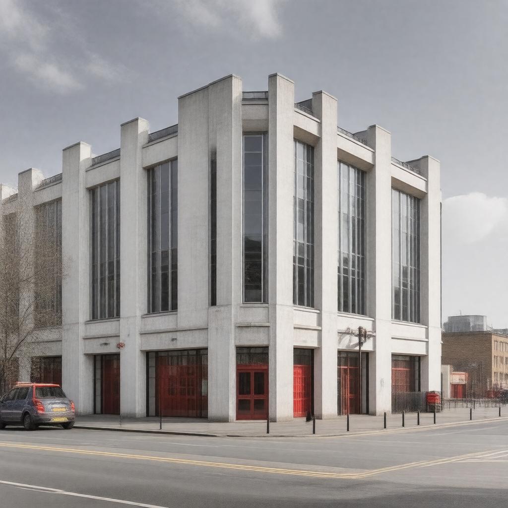 AI-created image of London Fire Brigade headquarters