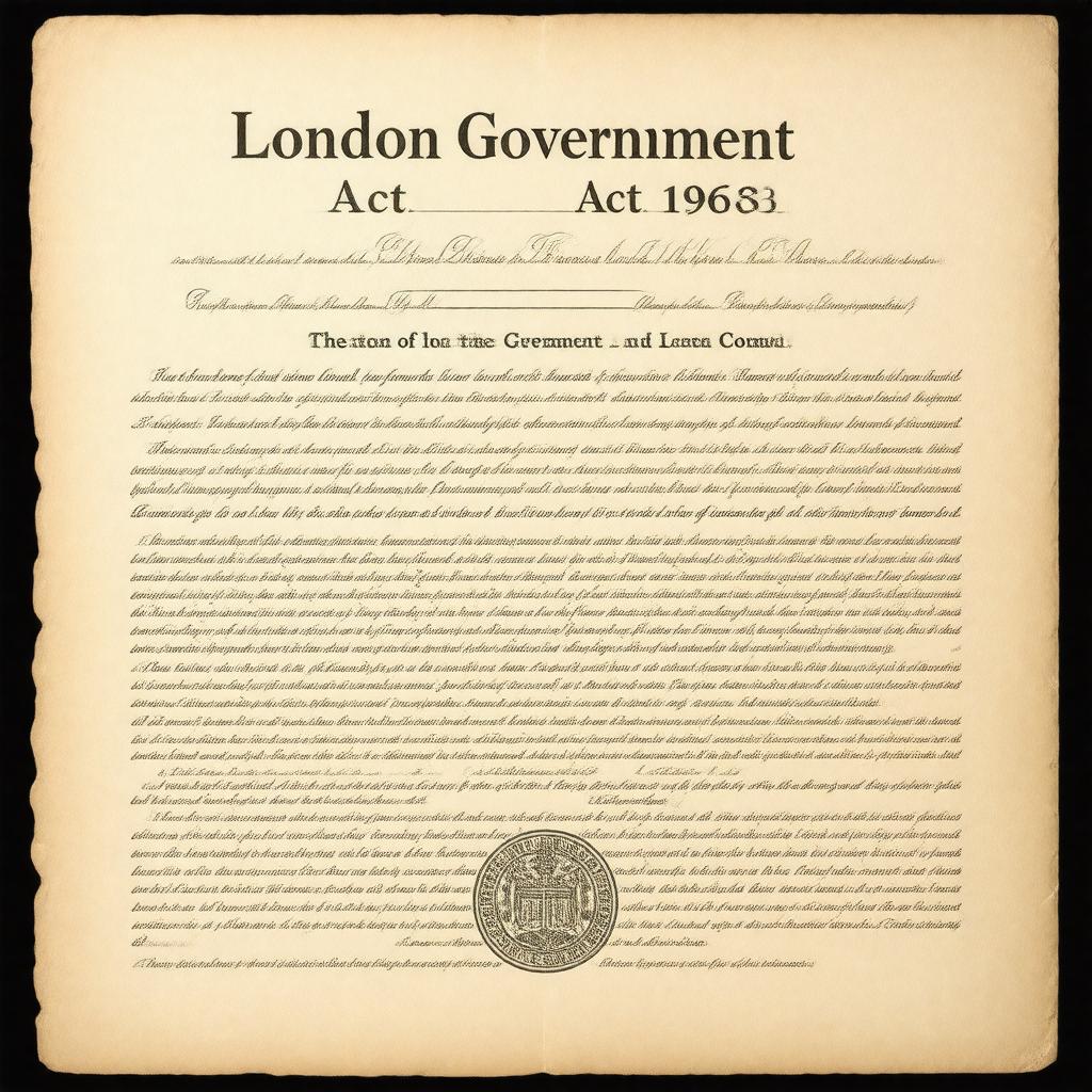 AI-created image of London Government Act 1963