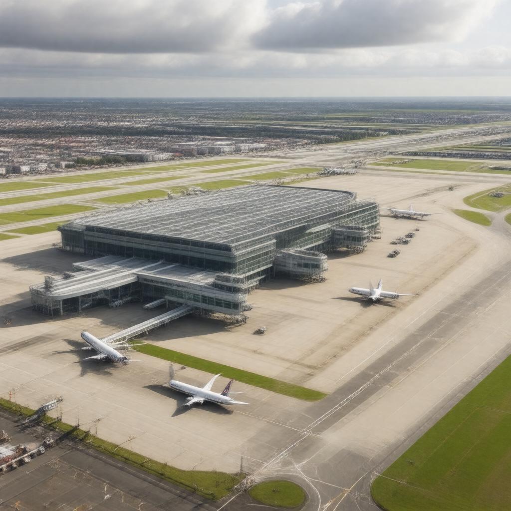 AI-created image of London Heathrow Airport