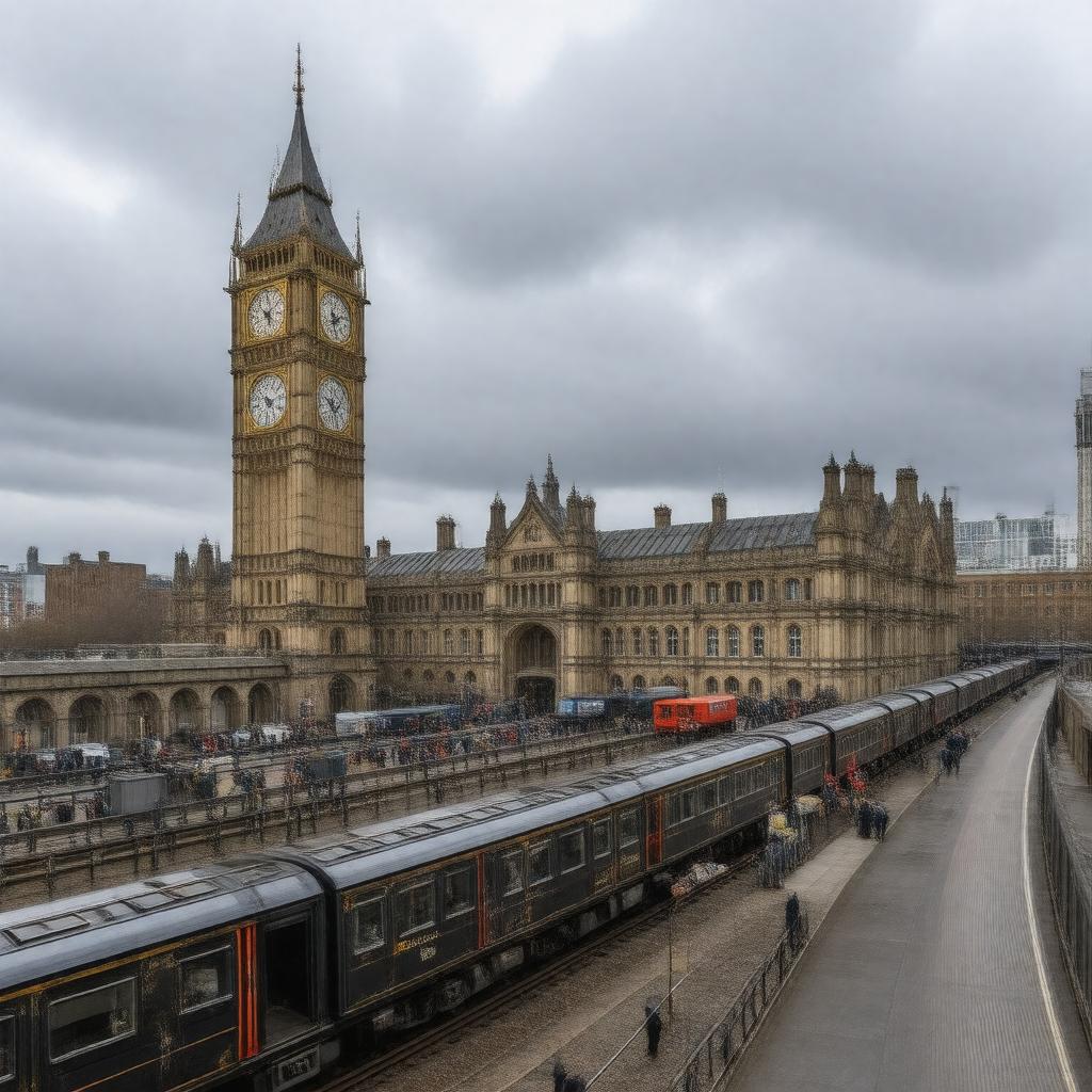 AI-created image of London King's Cross