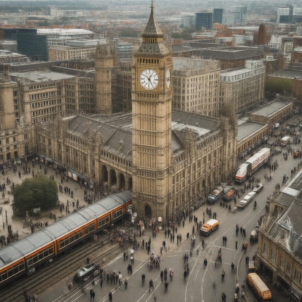 AI-created image of London Liverpool Street