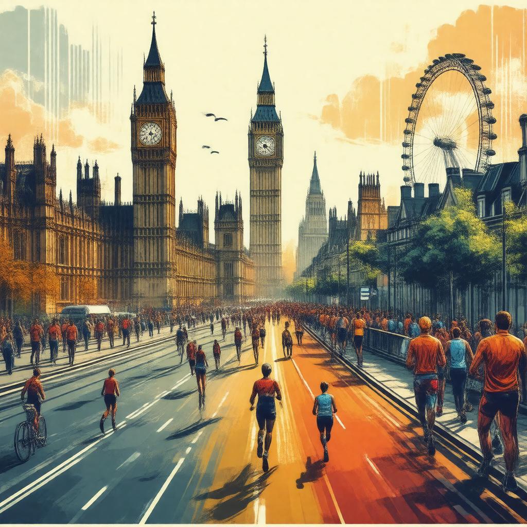 AI-created image of London Marathon Charitable Trust