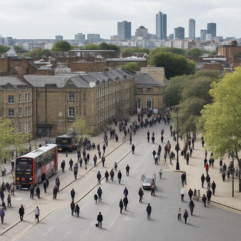 AI-created image of London Metropolitan University