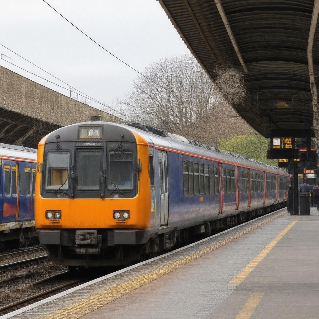 AI-created image of London Overground