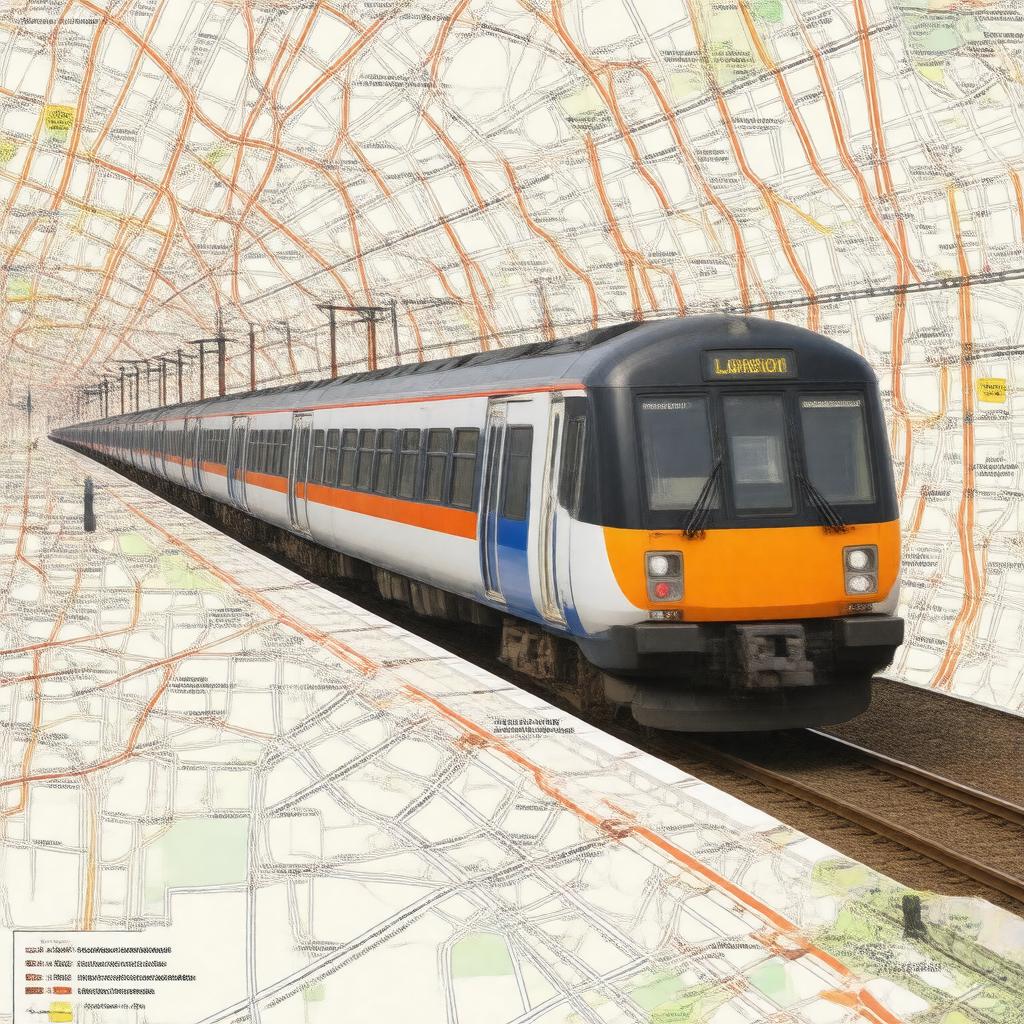 Click to view larger image AI-created image of London Overground North London Line