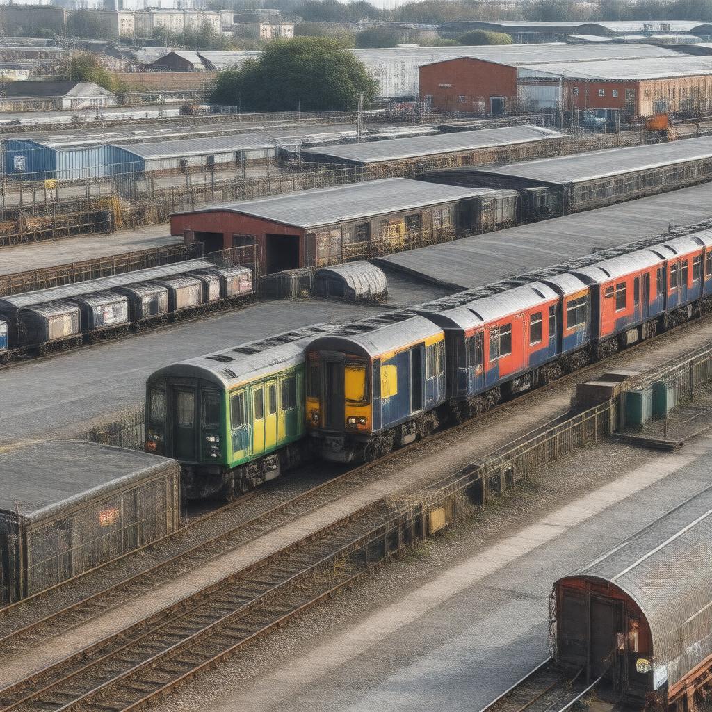 AI-created image of London Overground depot