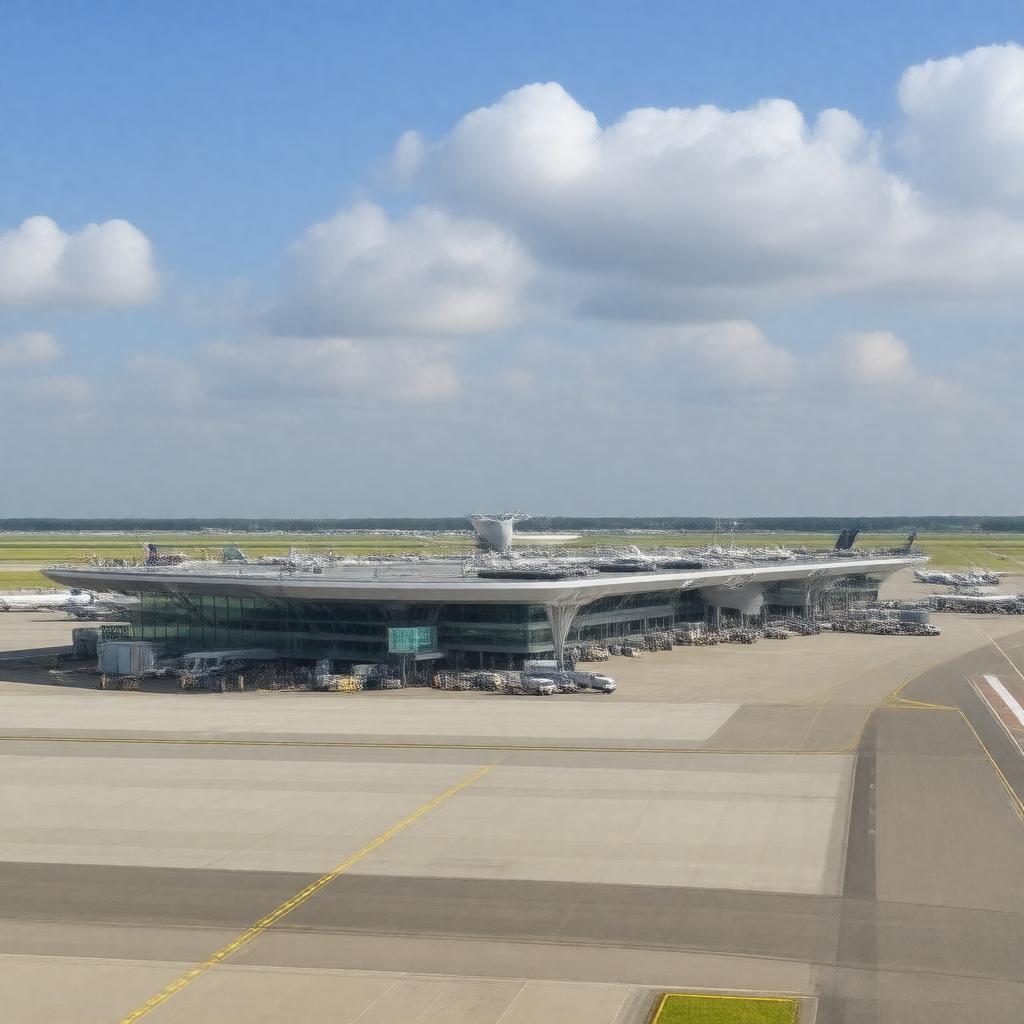 AI-created image of London Stansted Airport