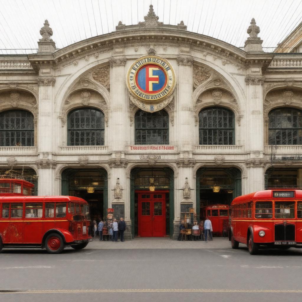 AI-created image of London Transport Museum