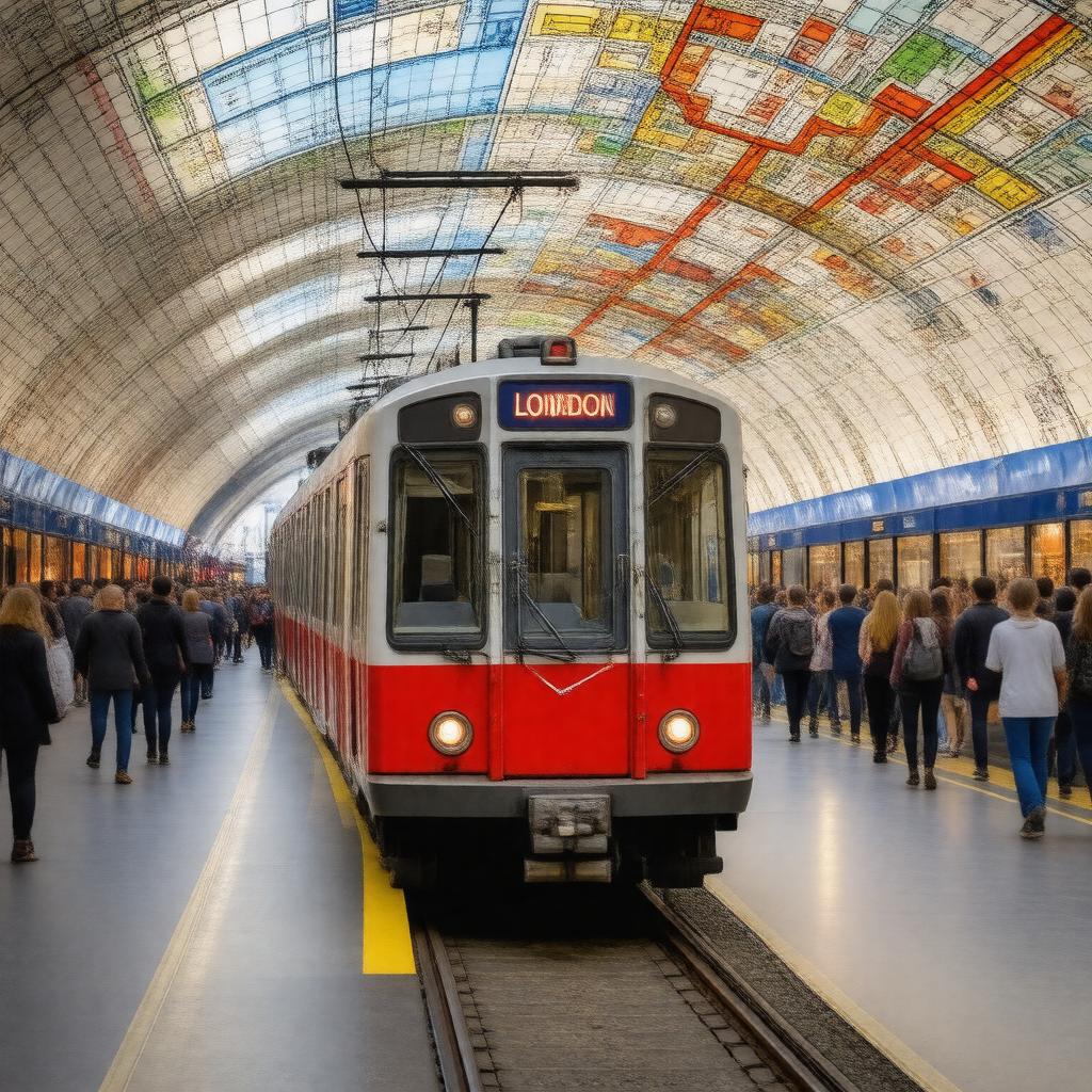 AI-created image of London Underground