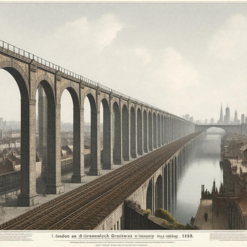 Click to view larger image AI-created image of London and Greenwich Railway