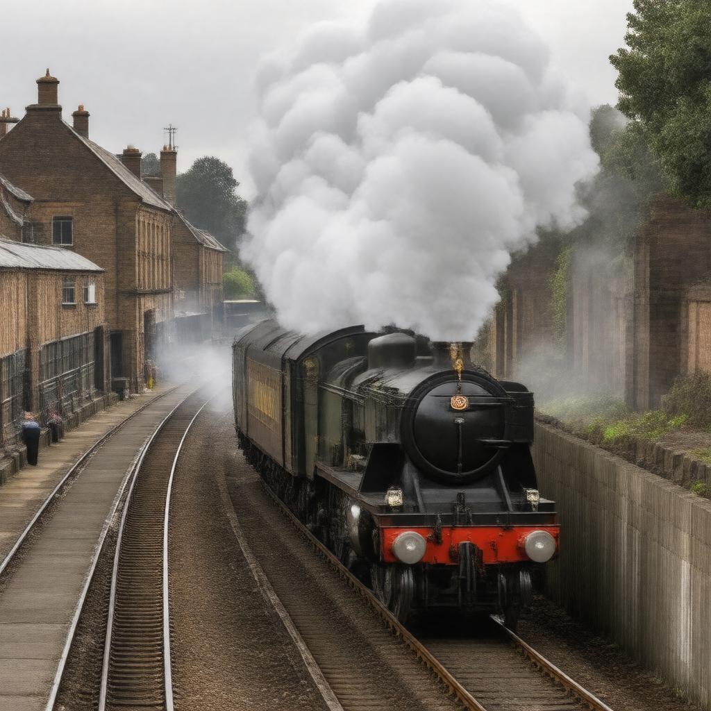 AI-created image of London and North Western Railway