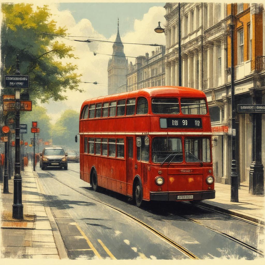 AI-created image of London bus route 109