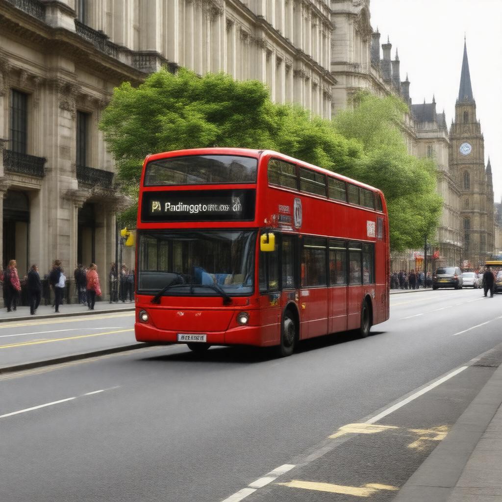 AI-created image of London bus route 205