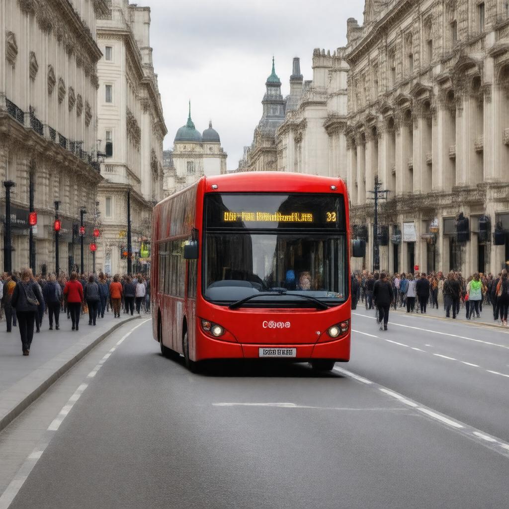 AI-created image of London bus route 29