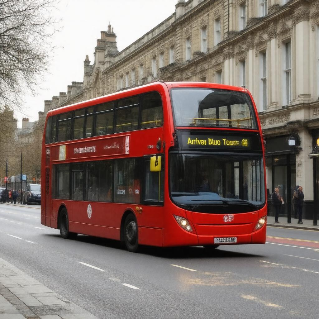 AI-created image of London bus route 341