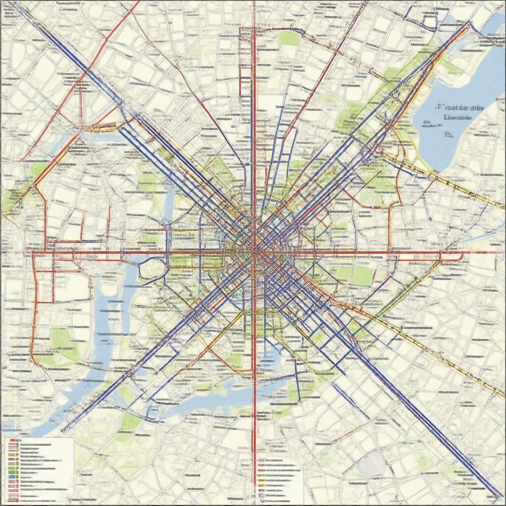 AI-created image of London fare zones