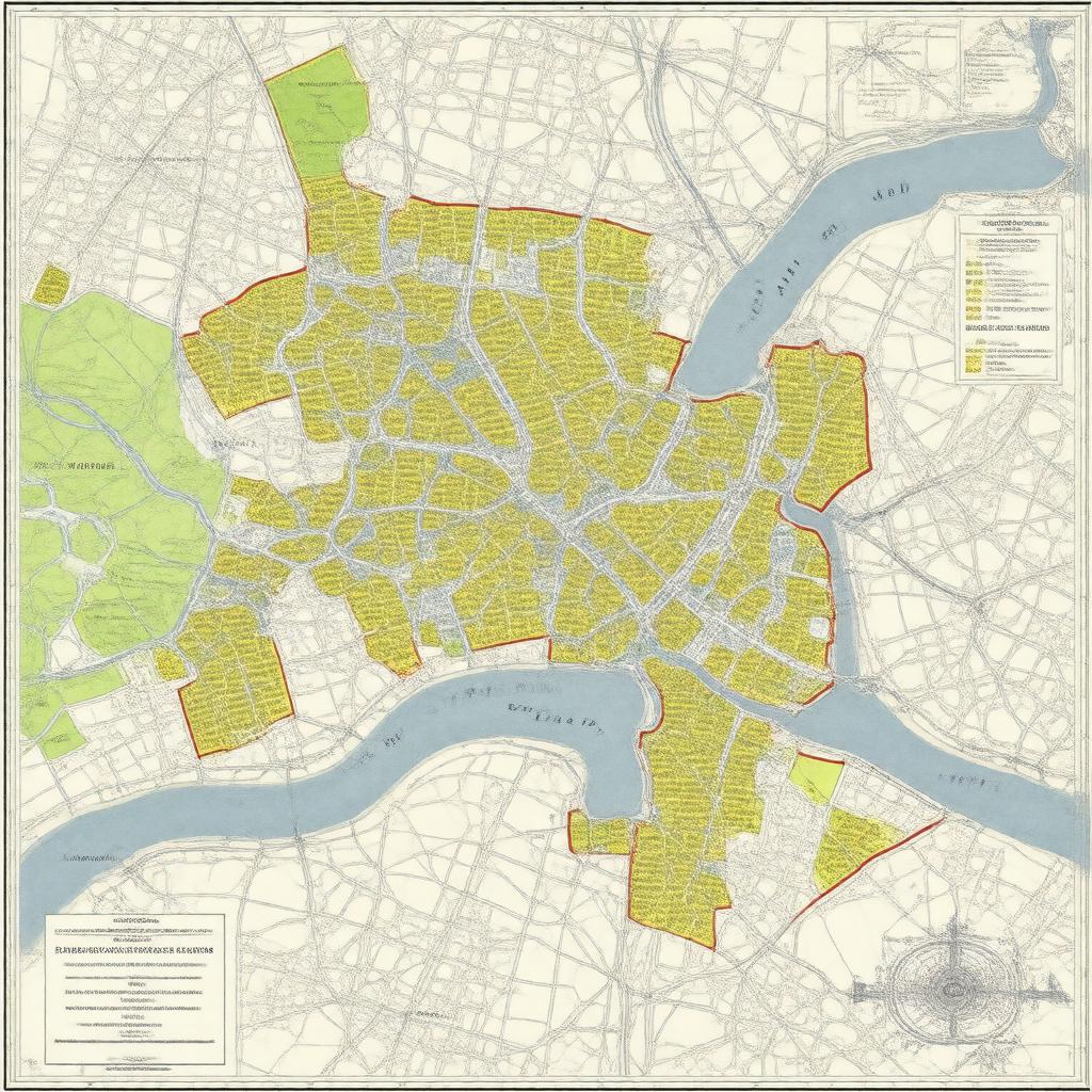 AI-created image of London postal district